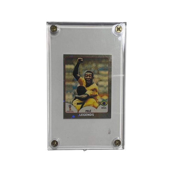 2018 PELE Legends World Cup Panini Stickers #668 Foil Pink Back BRASIL - Picture 6 of 8